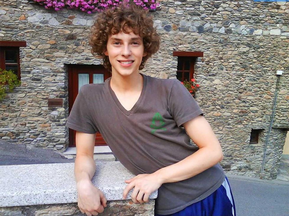Adam Rippon as a teen