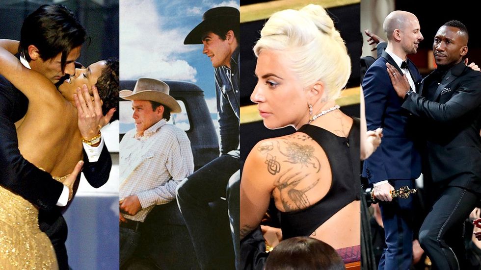 Adrien Brody and Halle Berry; Heath Ledger and Jake Gyllenhaal; Lady Gaga; Fred Berger and Mahershala Ali