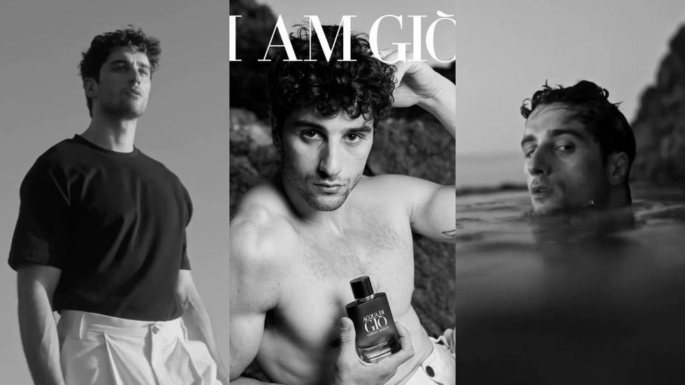 Agust\u00edn Della Corte starring in ads for Acqua Di Gi\u00f2 Homme