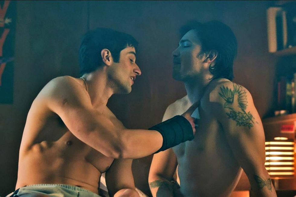 Agusti\u0301n Della Corte as Roque and Juan Perales as Sebas on Olympo