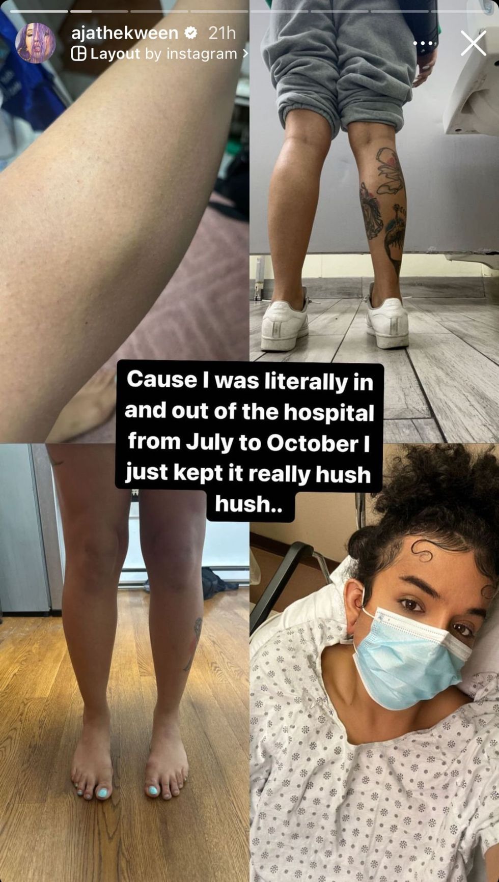 Aja via Instagram stories