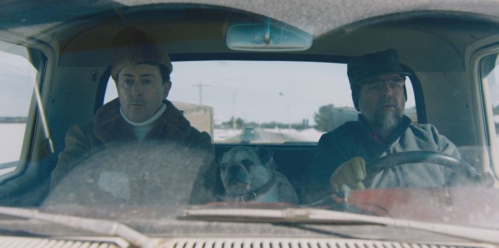 Alan Cumming and Charlie Creed-Miles in Drive Back Home