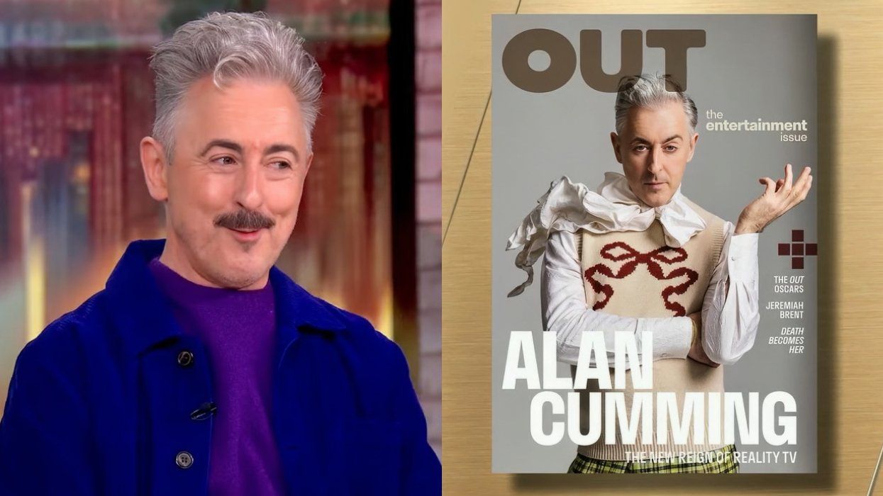 ​Alan Cumming in the Jan. 28, 2025 episode of The View discussing his Out cover story