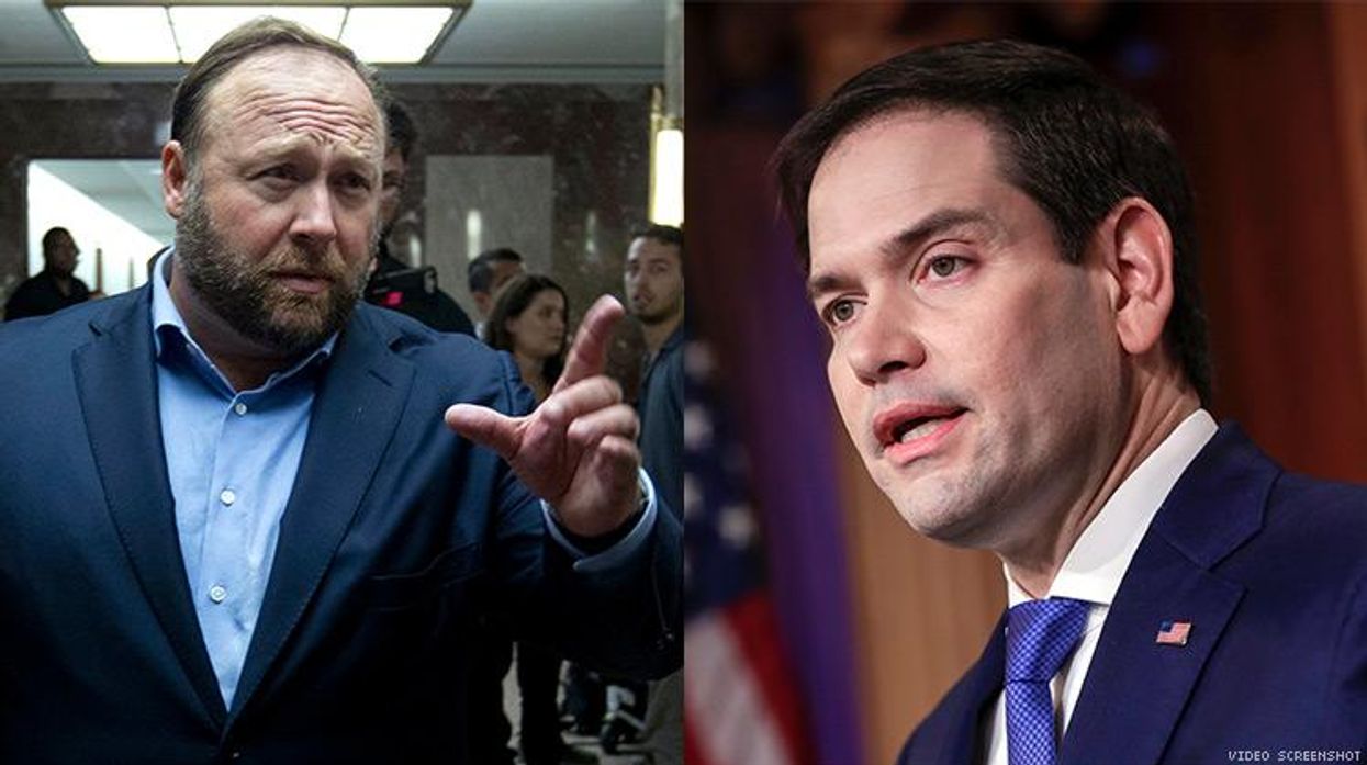 Alex Jones to Marco Rubio: 'Go Back to Your Bathhouse'