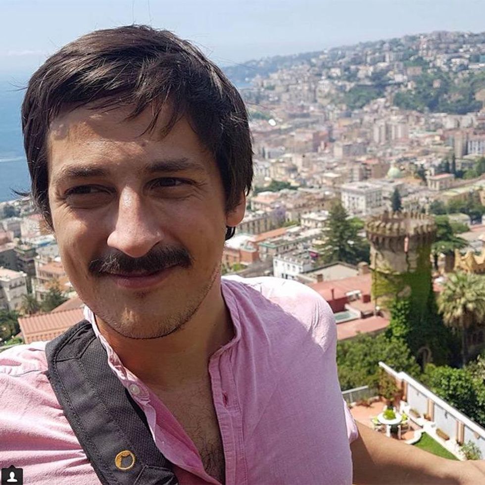 Alexander Hoover: "I'm queer and I'm an assistant professor of mathematics, specializing in applied math, biology, and fluid dynamics!"