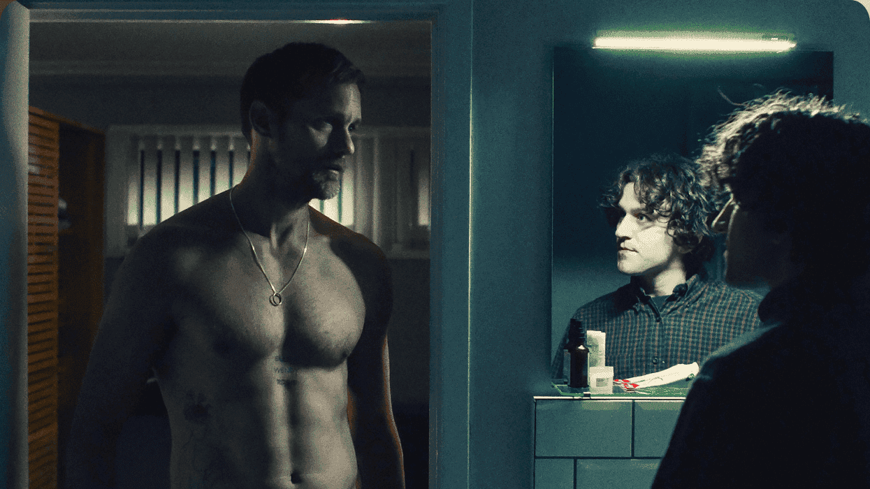 Alexander Skarsgard and Harry Melling star in 'Pillion'