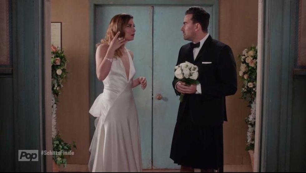 Alexis and David at Schitt's Creek wedding