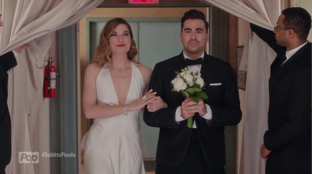 Alexis and David at Schitt's Creek wedding