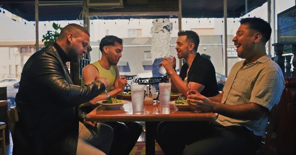 Alexis Vazquez, Brandon Baez, Raury Rolander, Edgar Segura on Strangelove season 1