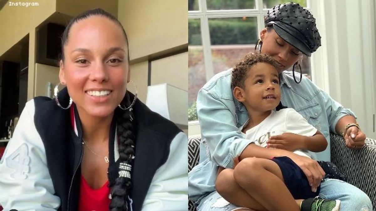 Alicia Keys and son on Instagram
