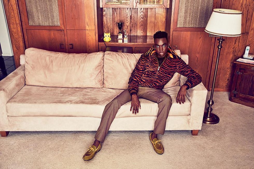 All clothing by Bottega Veneta.