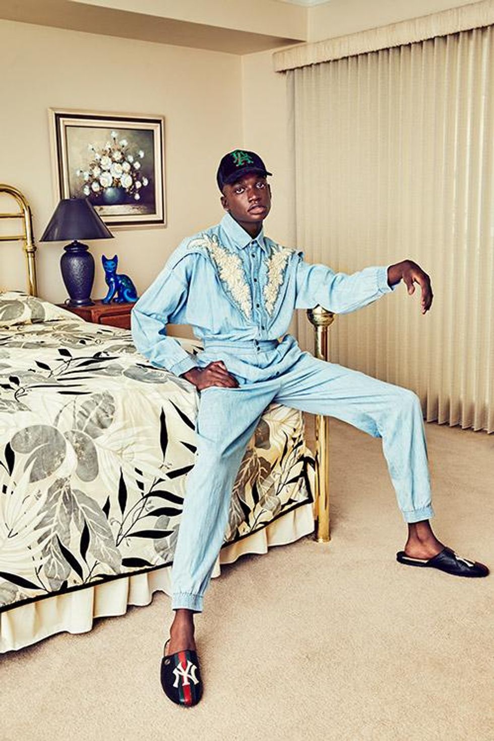 All clothing by Gucci