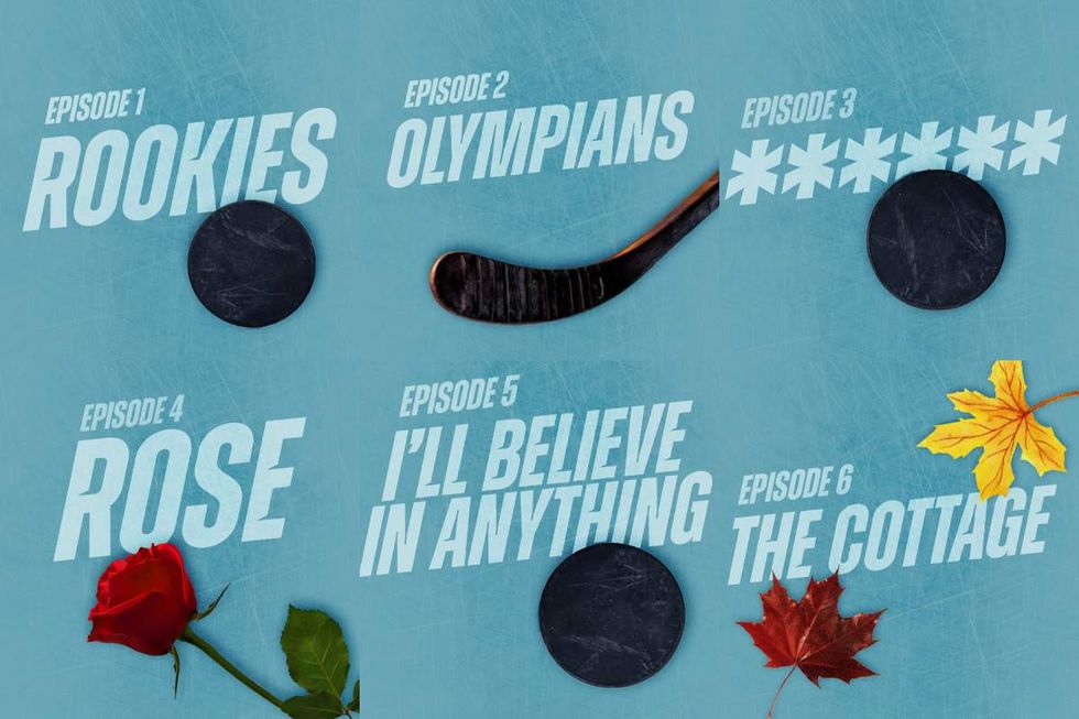 All six episode titles of \u200bHeated Rivalry\u200b, as announced on social media