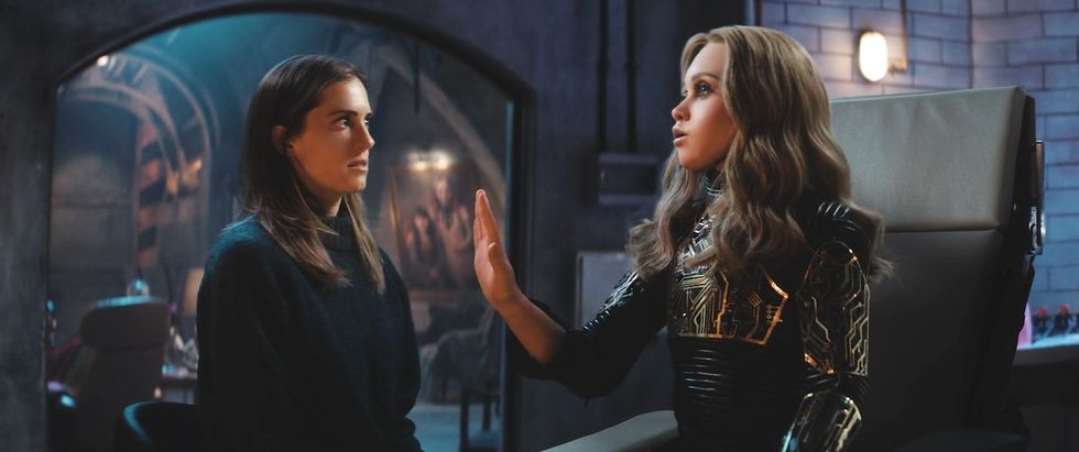 Allison Williams as Gemma and M3GAN in M3GAN: 2.0