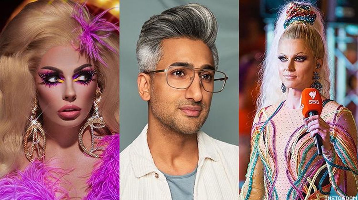 Alyssa Edwards, Tan France, Courtney Act