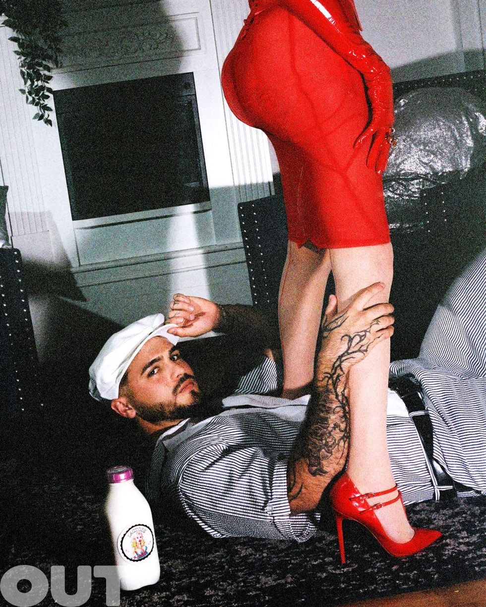 Amanda Lepore and \u200b\u200bMarcos Pedraza in Lactose by Lepore photo shoot