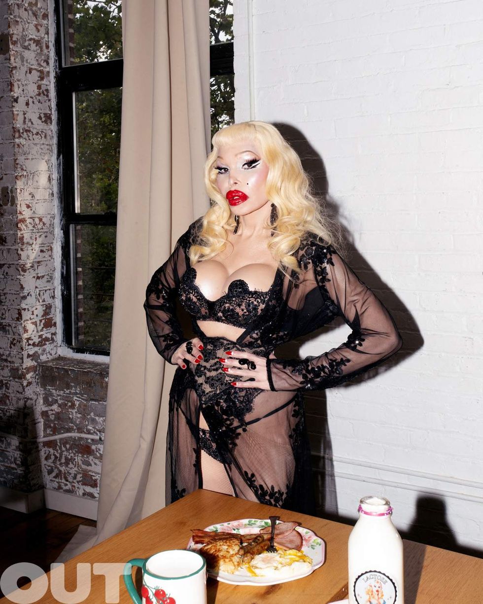 Amanda Lepore in Lactose by Lepore photo shoot