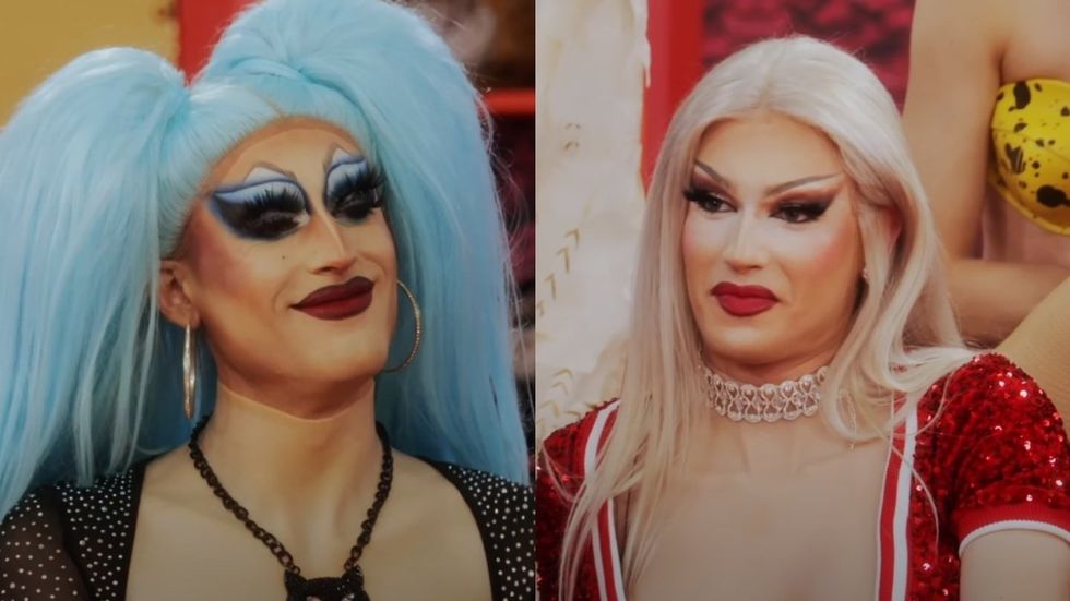 Amanda Tori Meating and Plane Jane on RuPaul's Drag Race season 16 episode 3