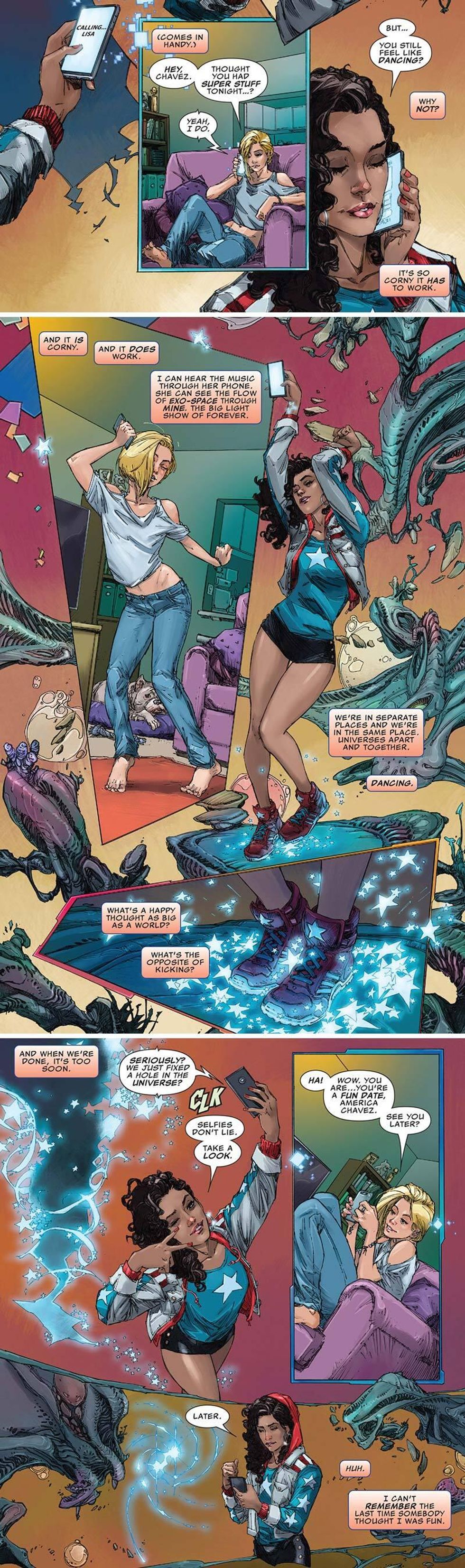 america being gay and dancing