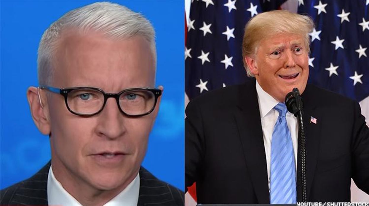 Anderson Cooper is livid after the latest departure from reality by President Trump