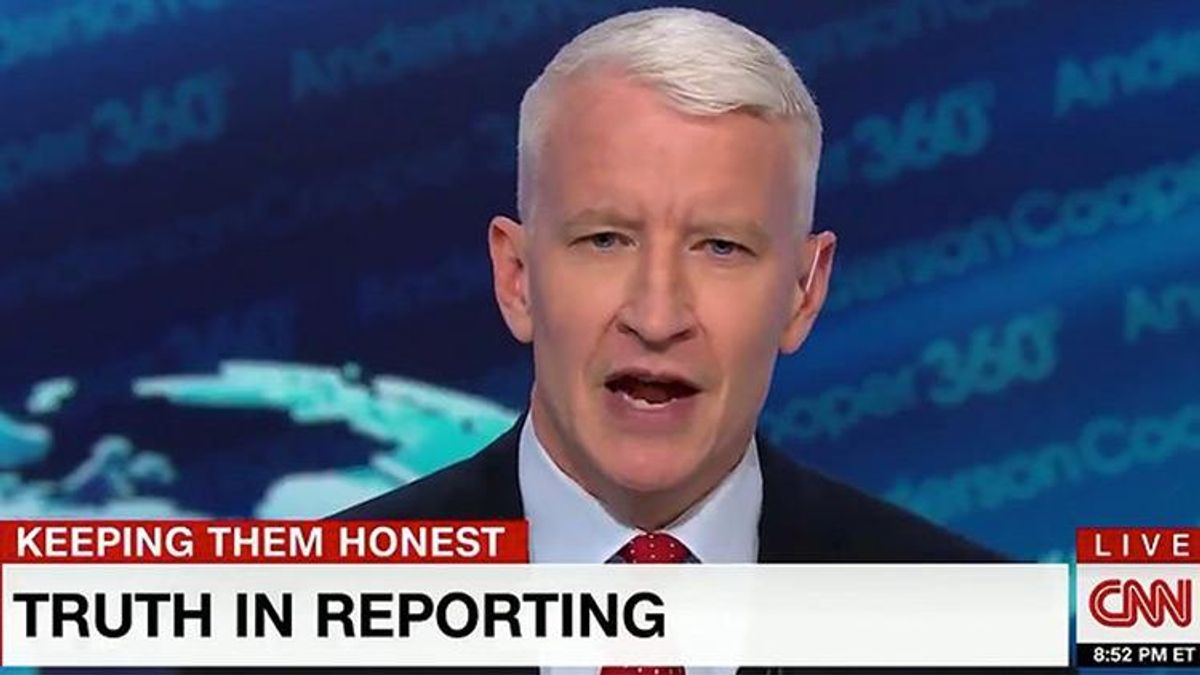 Anderson Cooper Responds to Homophobic Trolls After Fake News