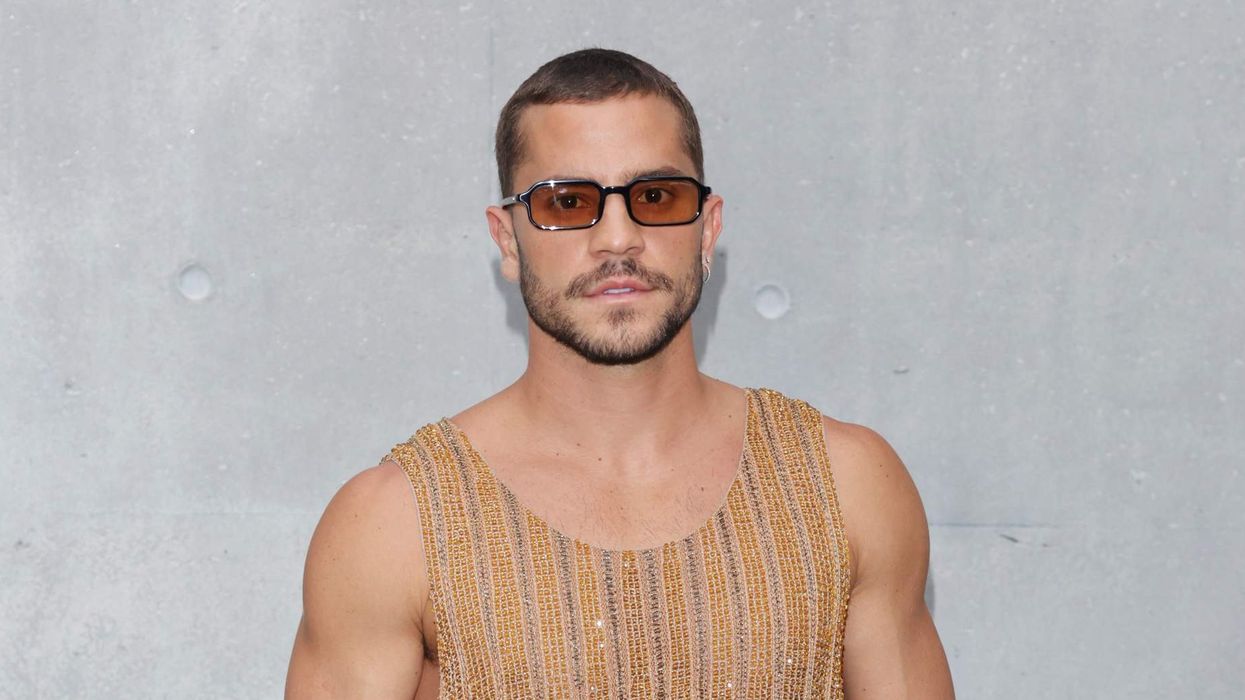 André Lamoglia attends the Emporio Armani show during Milan Fashion Week.