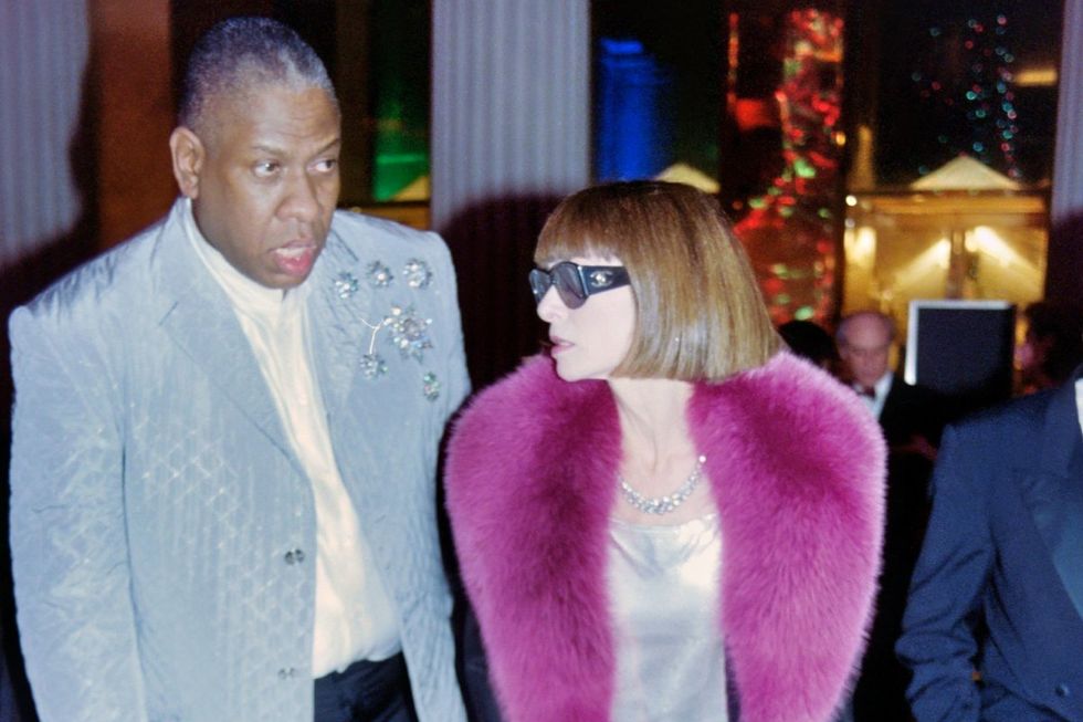 Andre Leon Talley and Anna Wintour