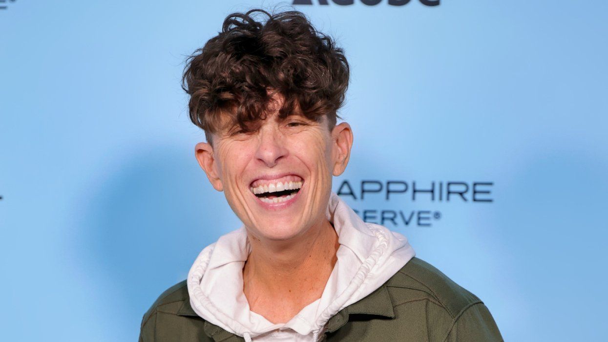 Andrea Gibson at the premiere of Come See Me In The Good Light at the 2025 Sundance Film Festival