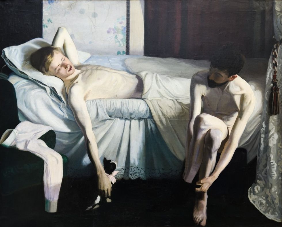 Andreas Andersen Interior with Hendrik Andersen and John Briggs Potter in Florence 1894 Under licence from MiC - Direzione Musei Statali Hendrik Christian Andersen Museum