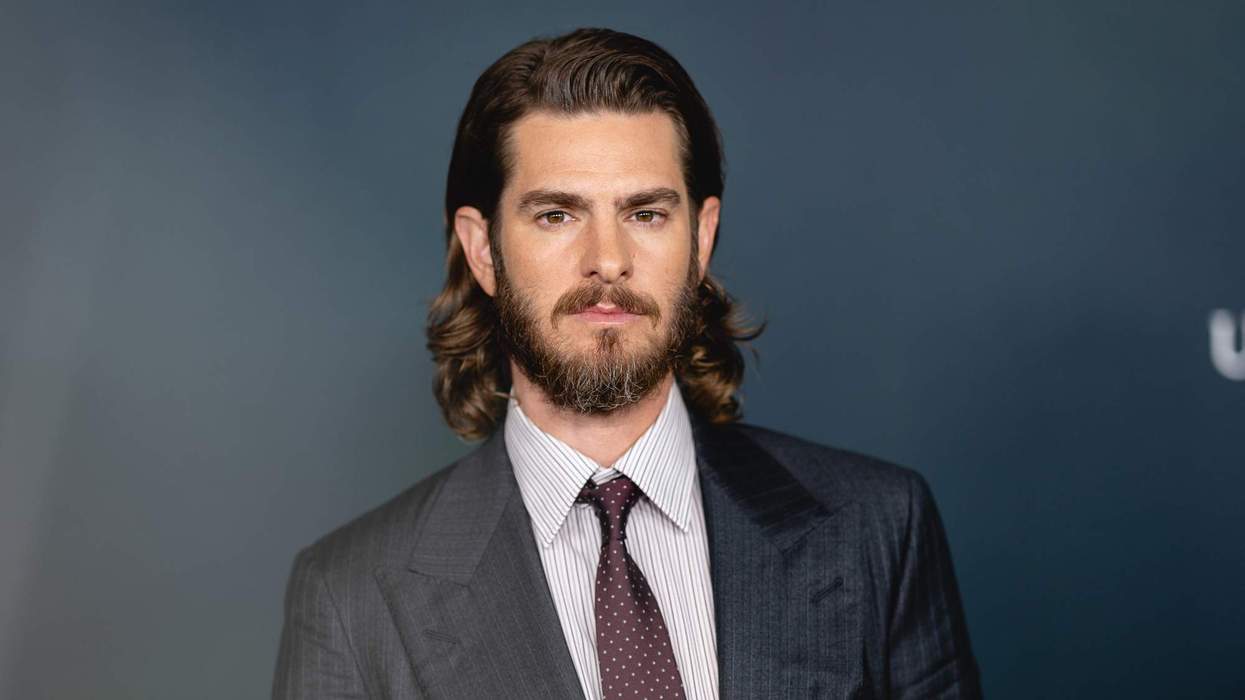 Andrew Garfield attends the Los Angeles premiere of Focus Features' "The Uprising" at DGA Theater Complex.