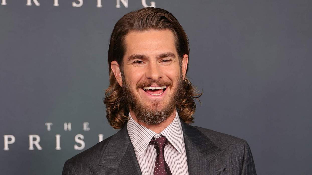 Andrew Garfield attends the Los Angeles premiere of Focus Features' "The Uprising" at DGA Theater Complex.