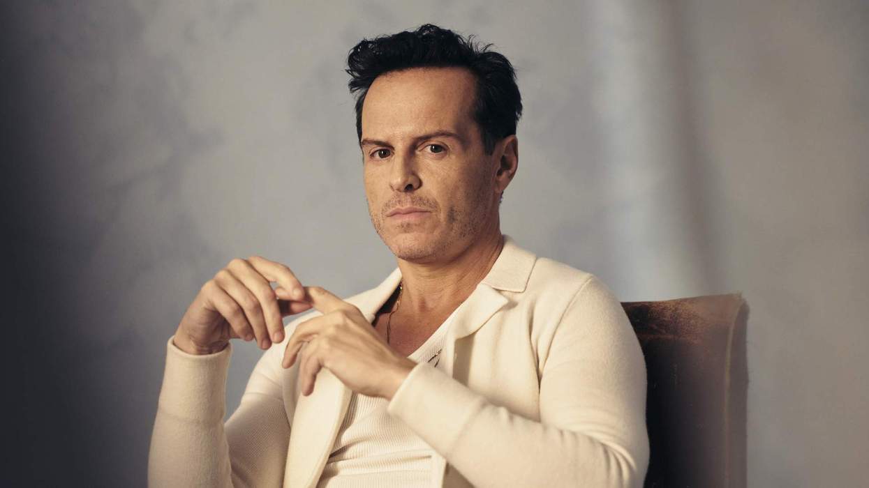 Andrew Scott poses in the Getty Images Portrait Studio presented by IMDb and IMDbPro.