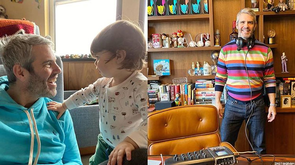 Andy Cohen and his baby.