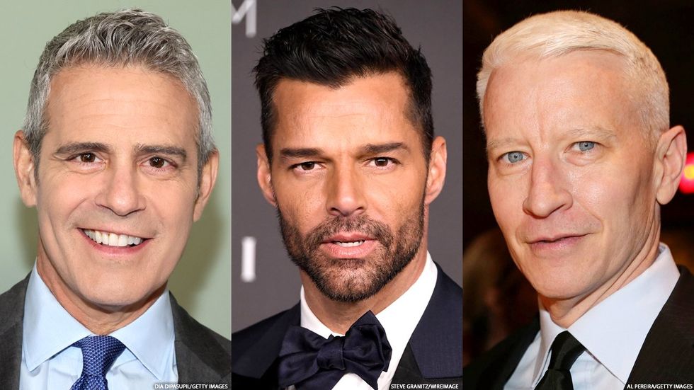 andy cohen, ricky martin, anderson cooper