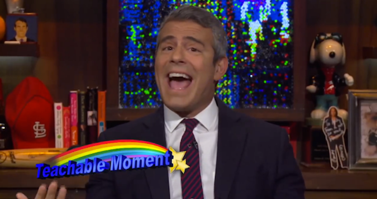 Andy Cohen's Teachable Moment