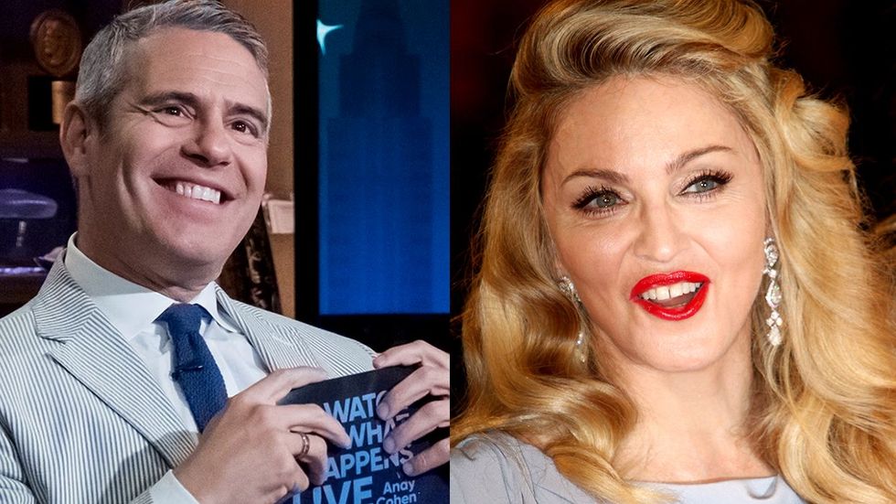 Andy Cohen Watch What Happens Live Madonna Singer