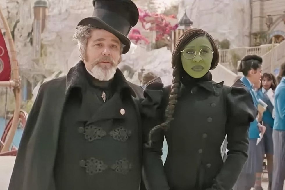 Andy Nyman and Cynthia Erivo in Wicked