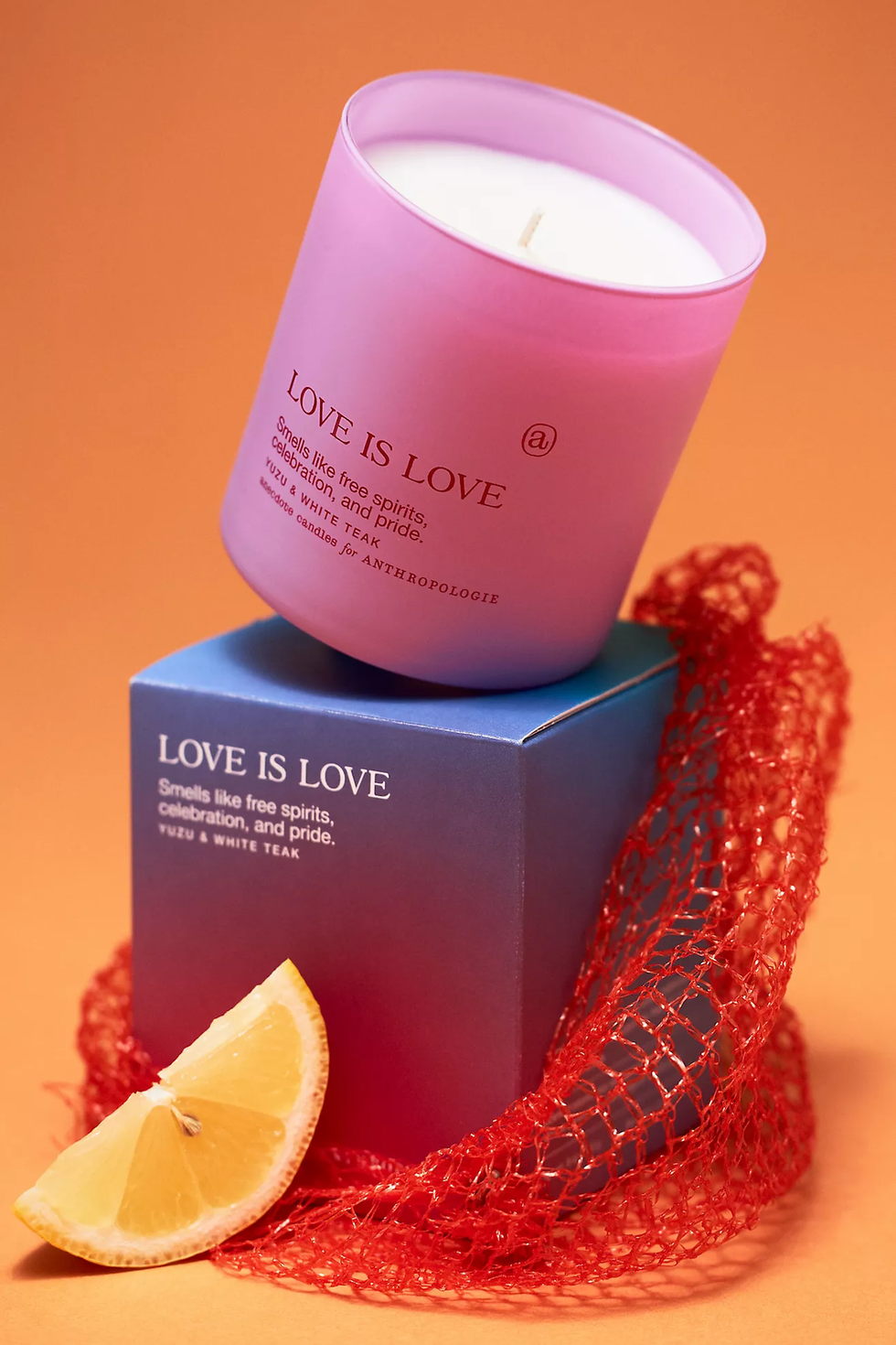 Anecdote x Anthropologie Love Is Love Yuzu & White Teak Glass Candle