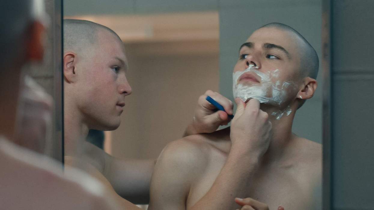 Angus O'Brien and Miles Heizer in Boots.
