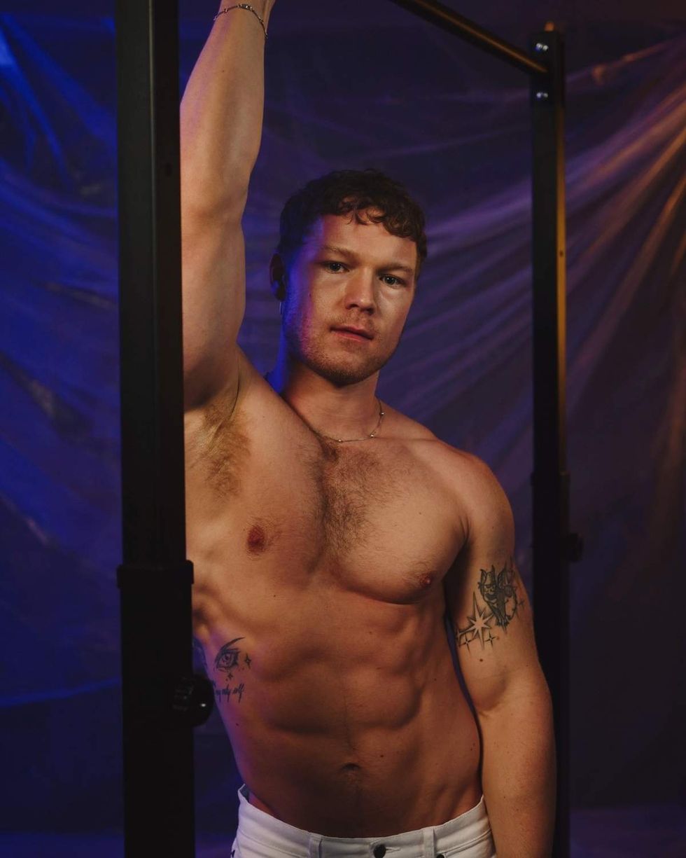 Angus O\u2019Brien in a photoshoot for Netflix\u2019s \u200bBoots\u200b