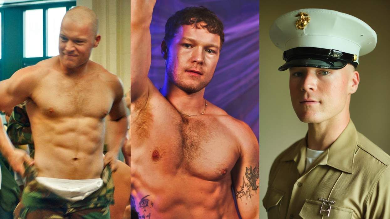 Angus O’Brien on Boots; in promotional photoshoot for the Netflix series.