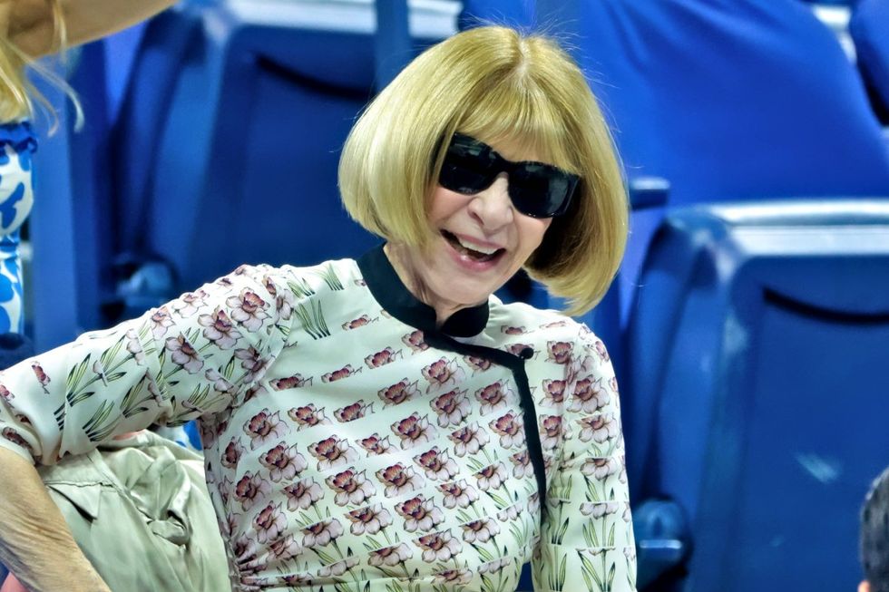 Anna Wintour at the 2025 U.S. Open Tennis Championships in August 2025