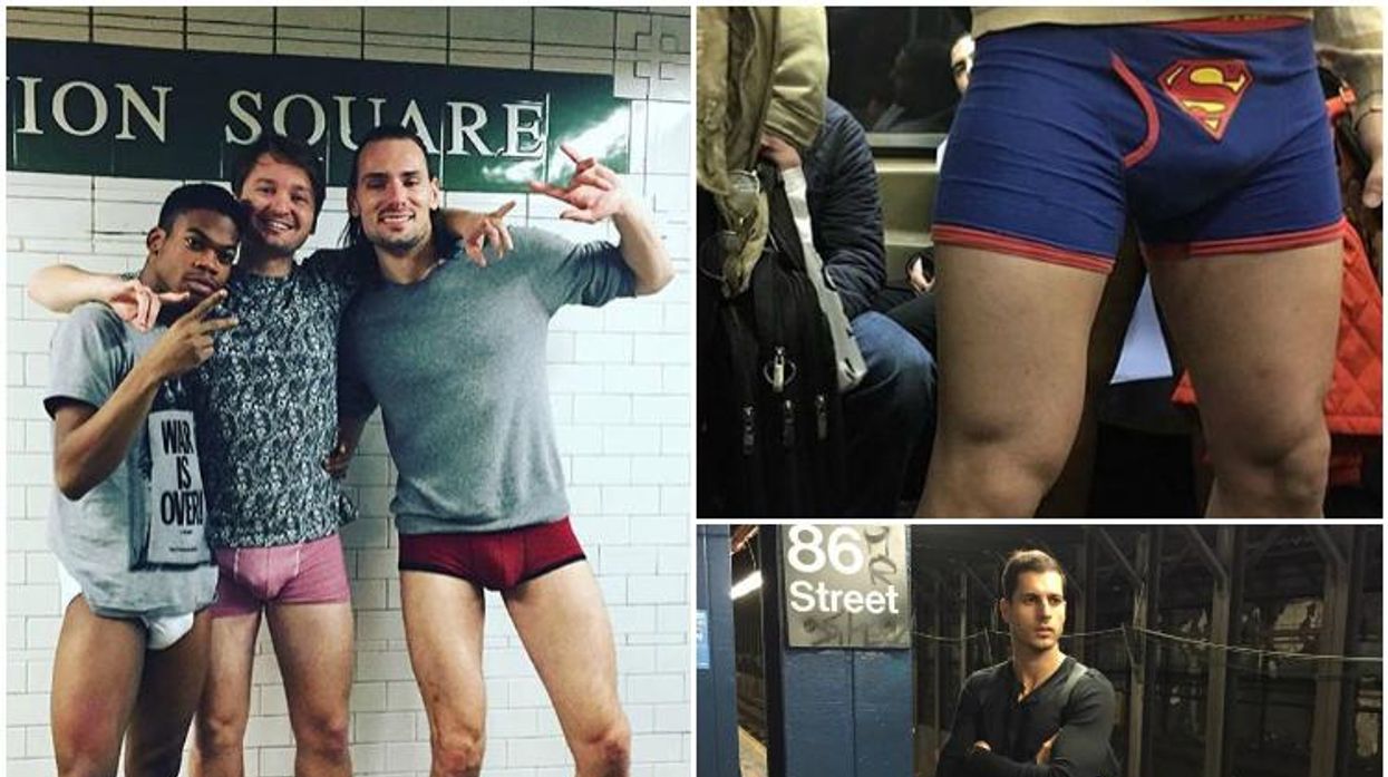 annual no pants ride