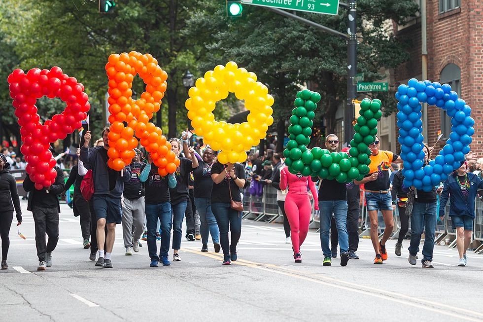 annual pride parade on October 15, 2023 in Atlanta, GA