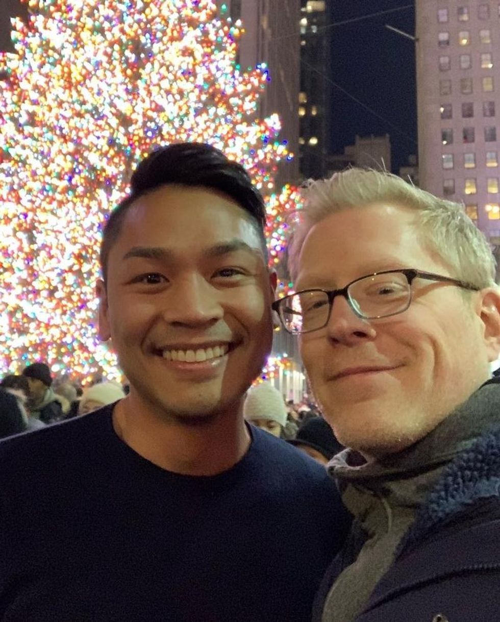 Anthony Rapp & Ken Ithiphol Newborn First Child Rai Larson