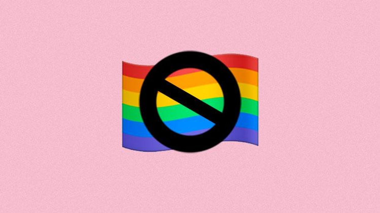 Anti Pride Flag emoji