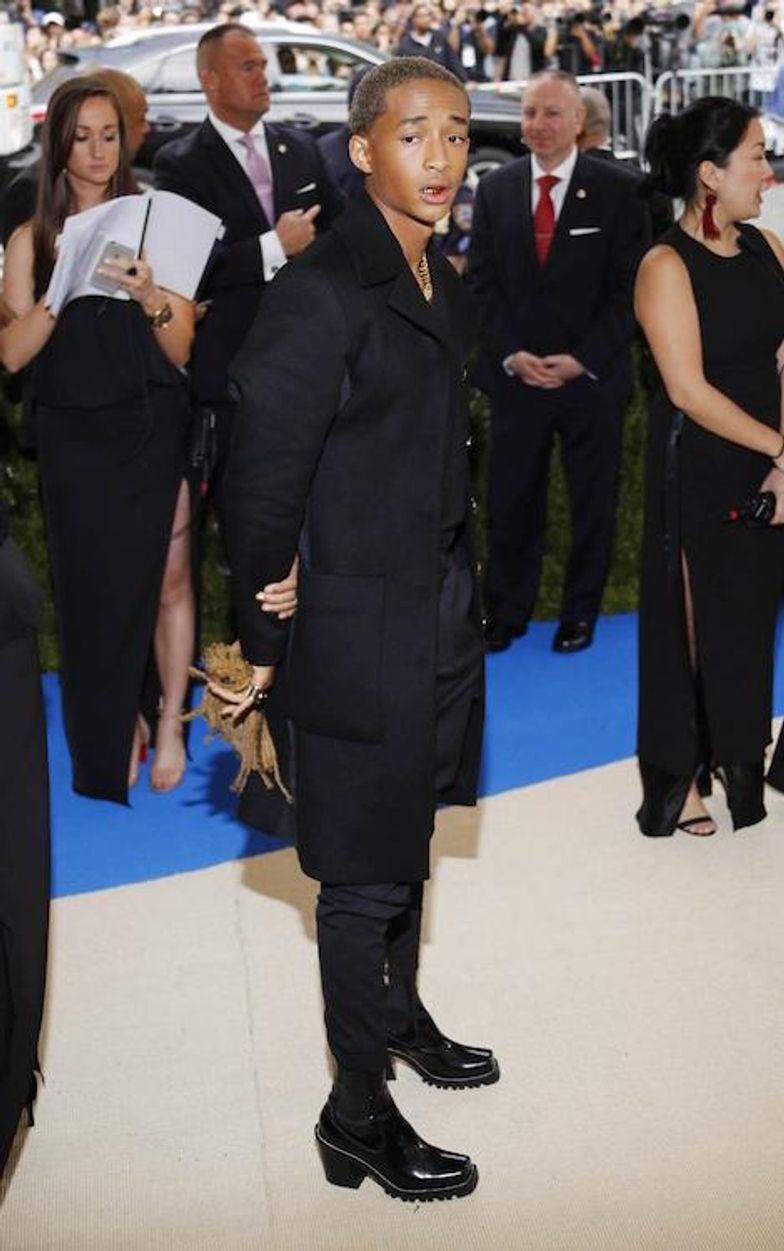 Jaden Smith Wears Louis Vuitton Womenswear & Heels to the Met Gala