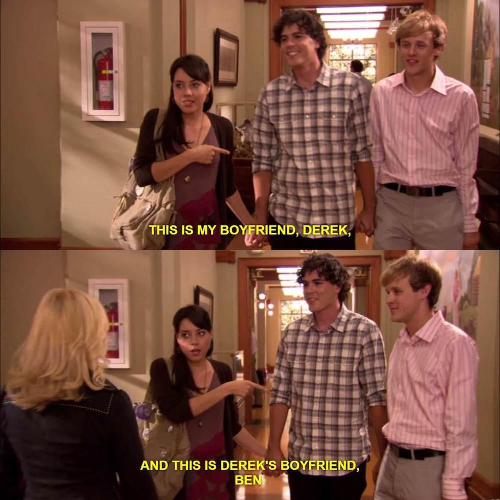April, Ben, and Derek, "Parks and Recreation" (2009)