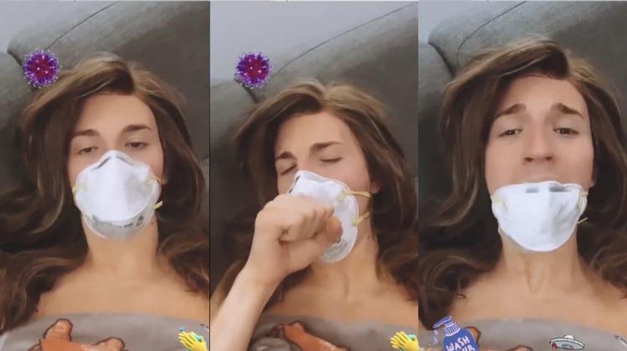 Aquaria as Melania Trump.