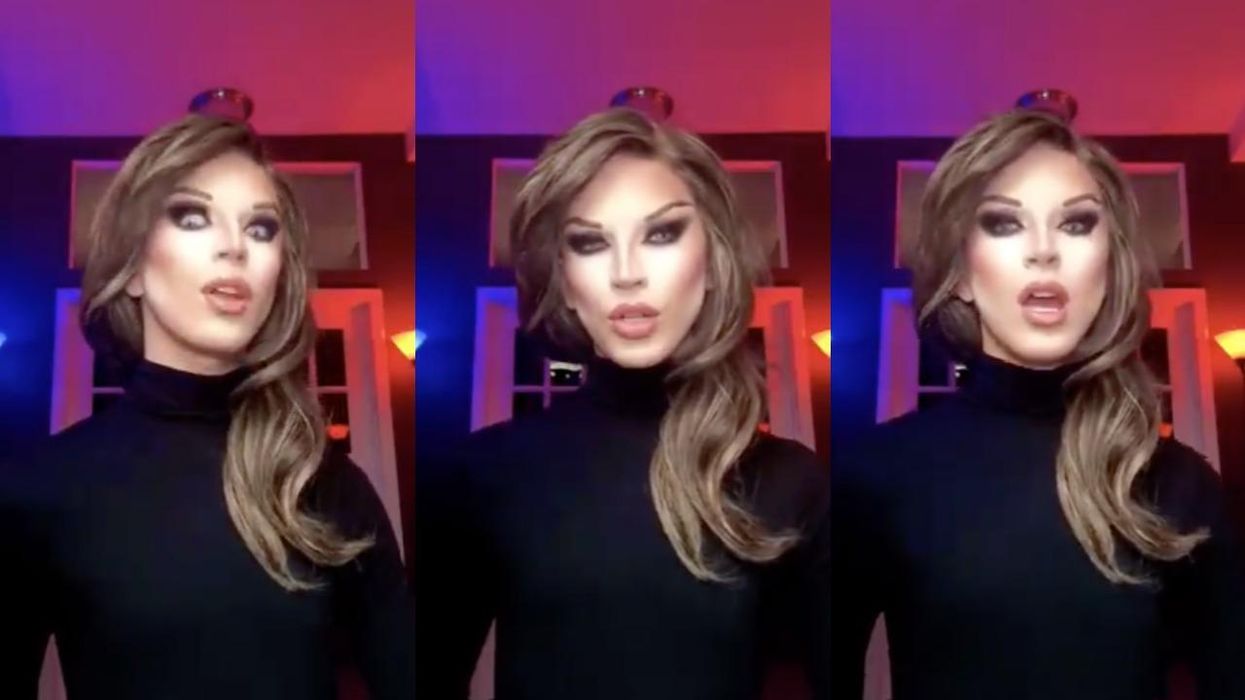 Aquaria as Melania Trump.